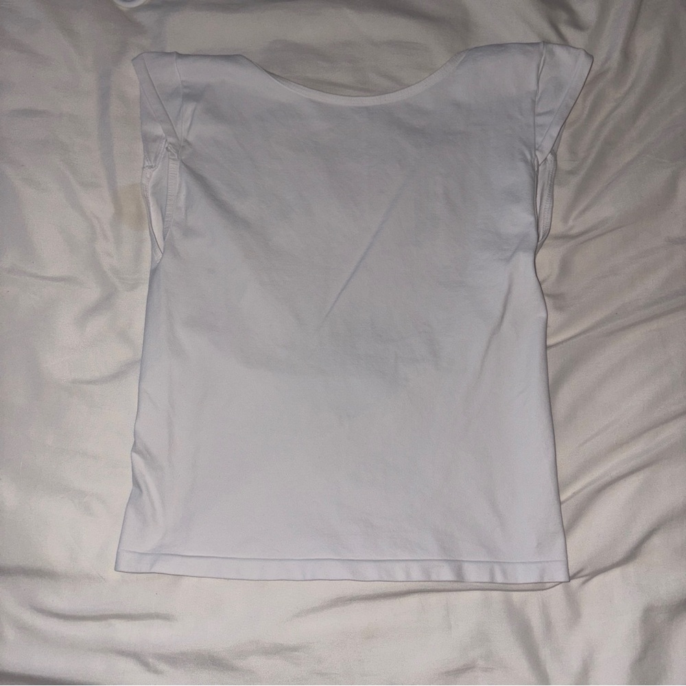 free people white low back top